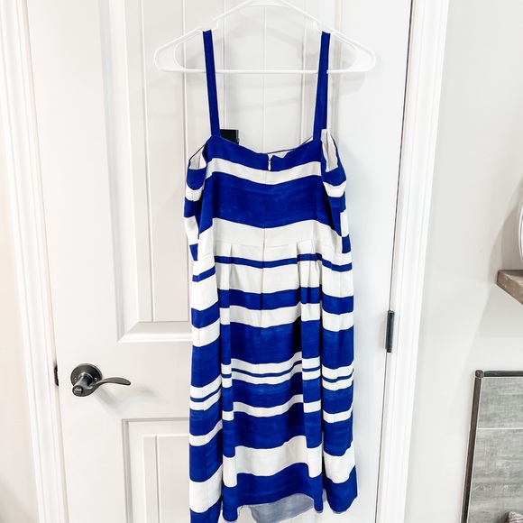 Ann Taylor Blue Striped Strappy Sundress Size 10 - Picture 2 of 7